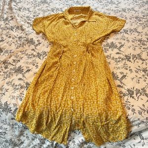 Amazon Floral Button Up Dress